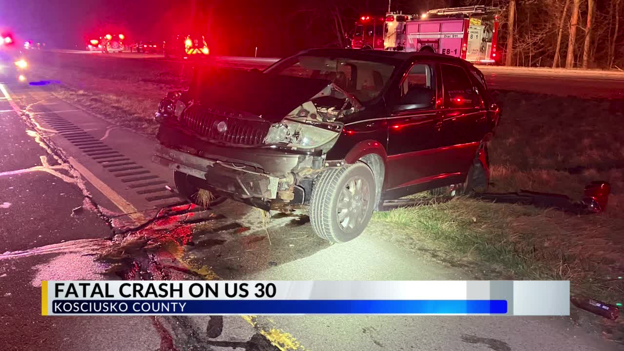 Flat tire leads to deadly crash on U.S. 30 east of Warsaw – WANE 15