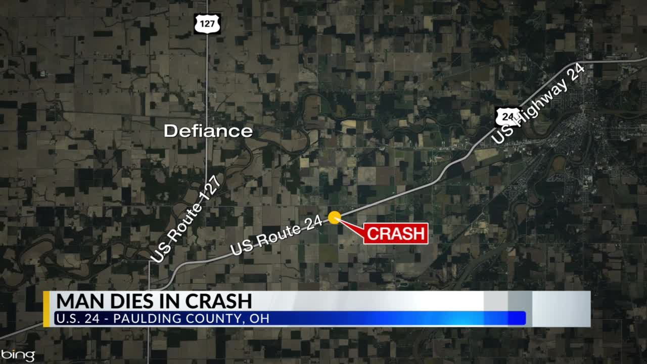 Michigan man dies in crash on US 24 in Paulding County – WANE 15