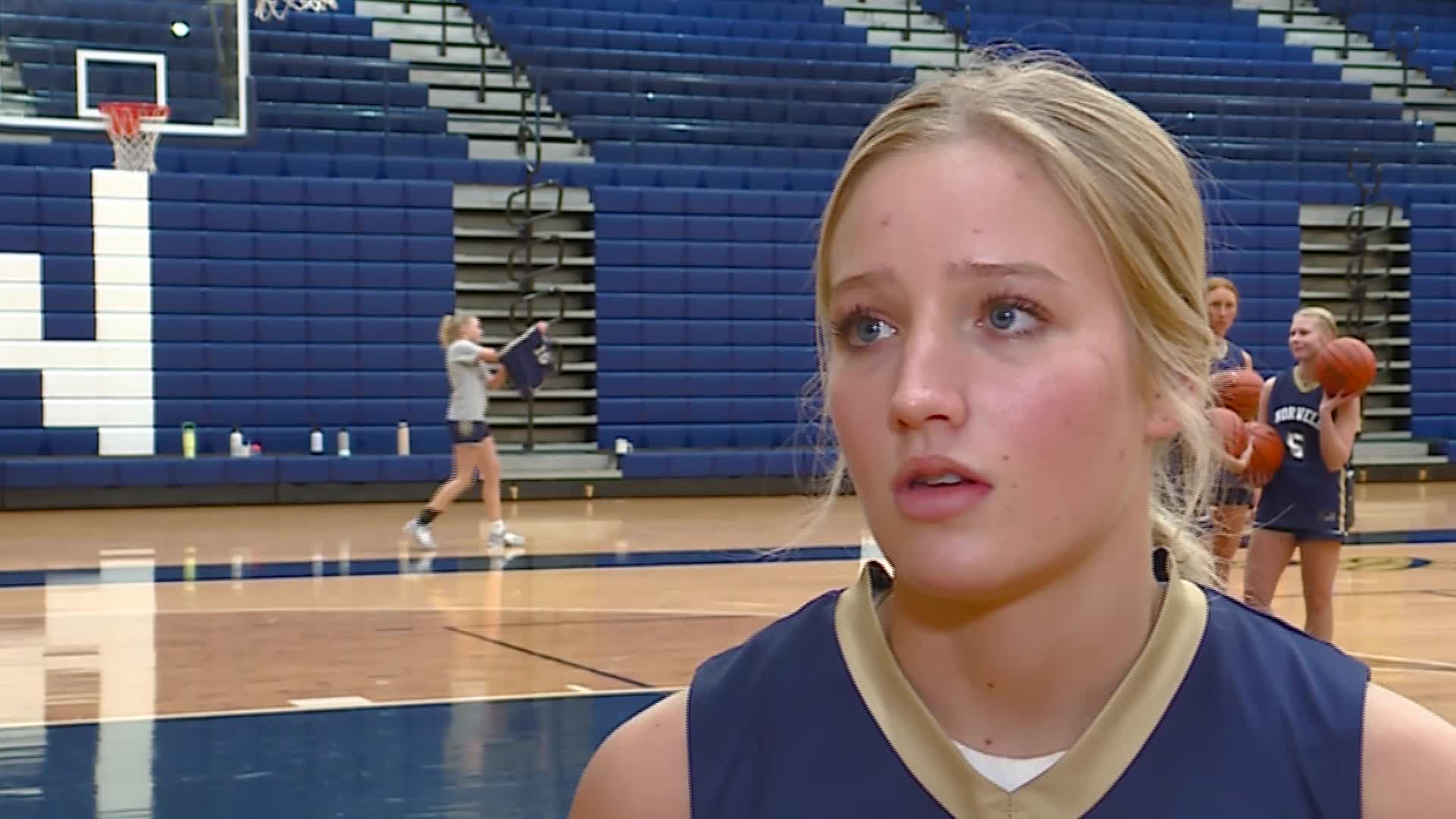 Norwell senior guard Kennedy Fuelling full practice interview 12/7/2023
