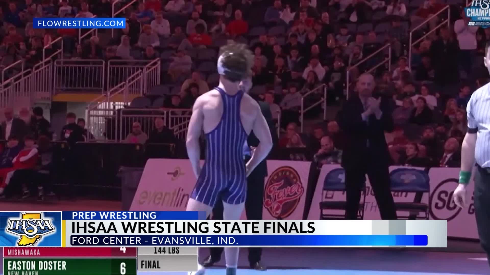 New Haven’s Easton Doster and Garrett’s Chase Leech win wrestling state