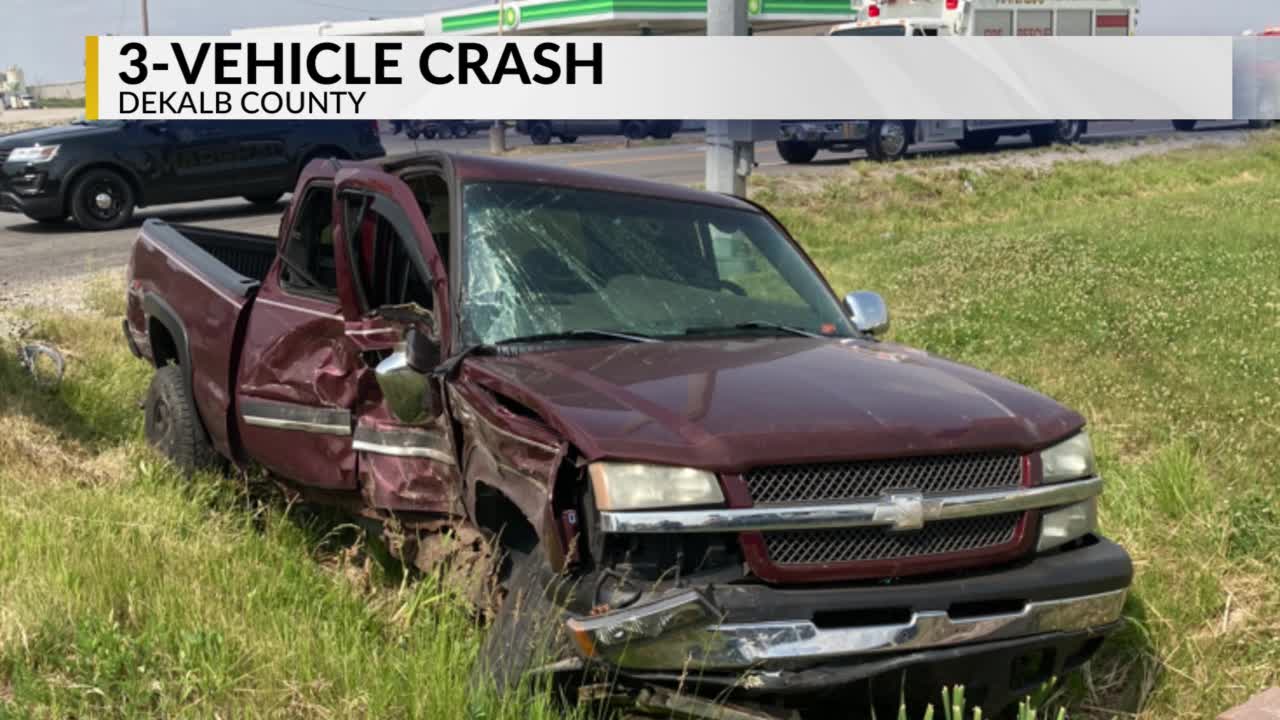 Police: 3-vehicle crash in DeKalb County sends 1 to hospital – WANE 15