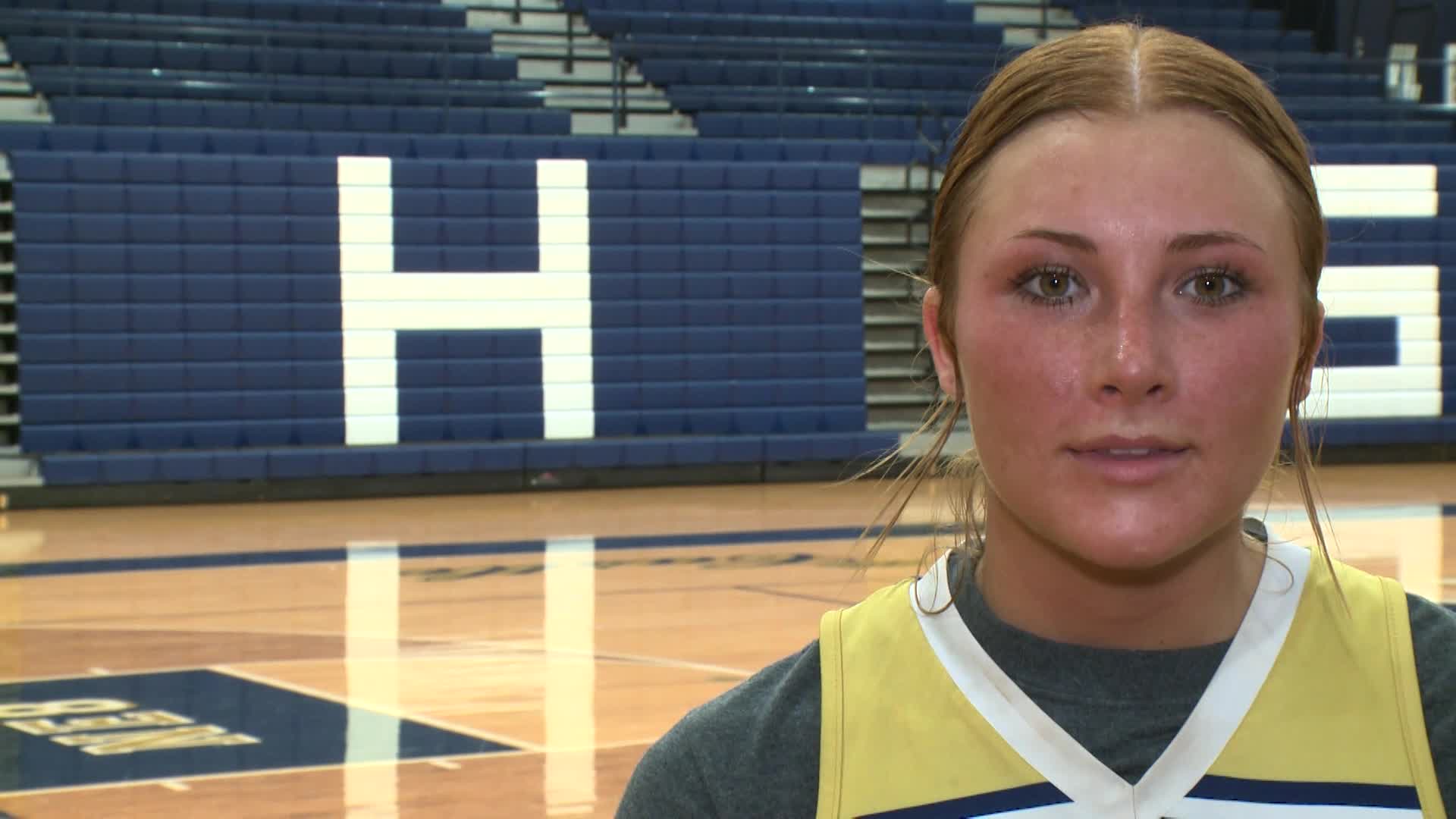 Alivia Green full interview at Norwell girls basketball practice on 2 ...