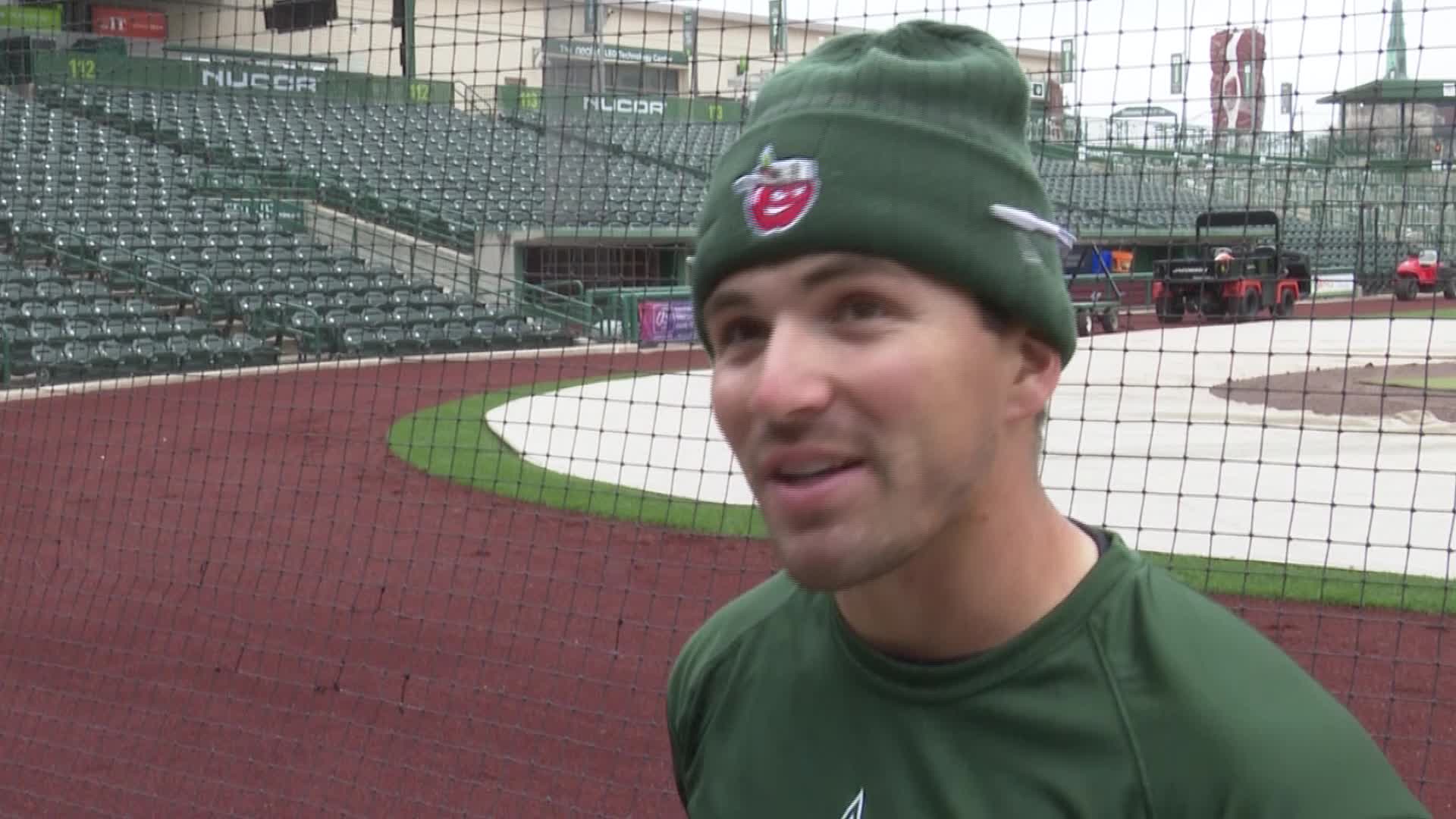 TinCaps outfielder Kai Murphy full practice interview 4/1/2024 WANE 15