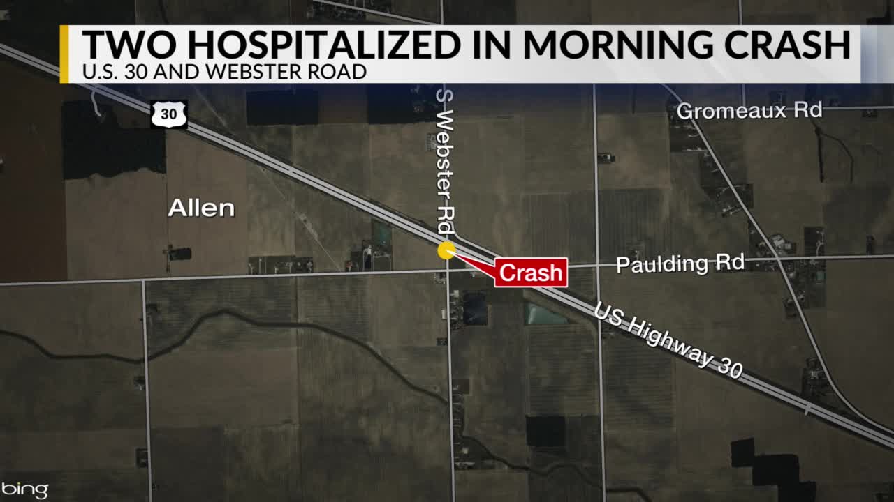 U.S. 30 crash on Webster Road – WANE 15