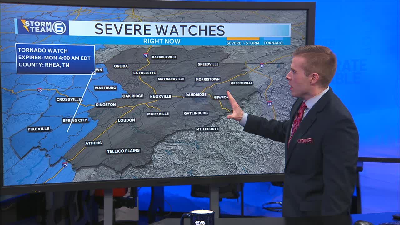 Tornado Watch issued for portions of the area Sunday night – WATE 6 On ...