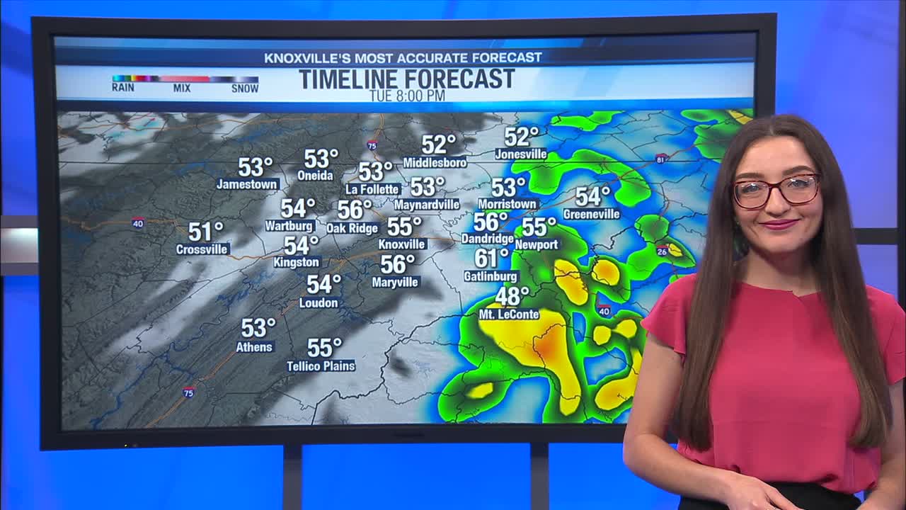 Scattered showers linger this evening with drier conditions late ...