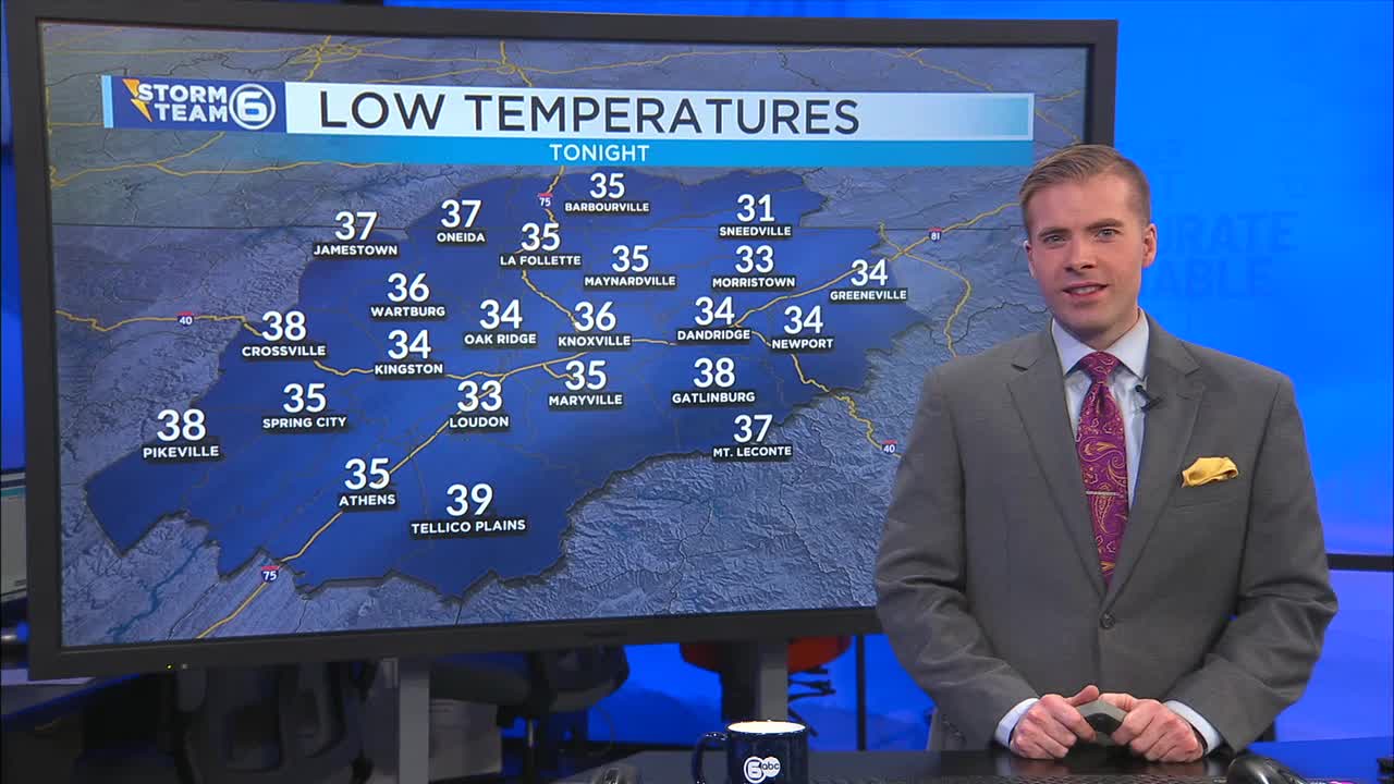 Cold night ahead of a mild Thursday with widespread rain and wind ...