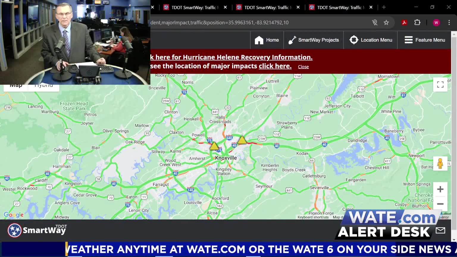 Weekend traffic to expect in East TN (Jan. 3-8) – WATE 6 On Your Side
