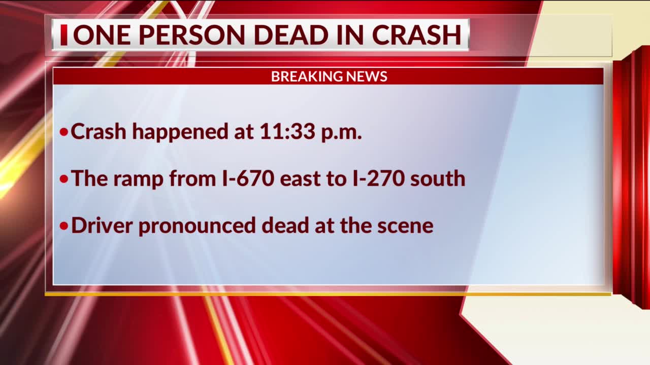 Exit Ramp Open After Fatal Crash At I 670 East And I 270 South Nbc4 Wcmh Tv 1620