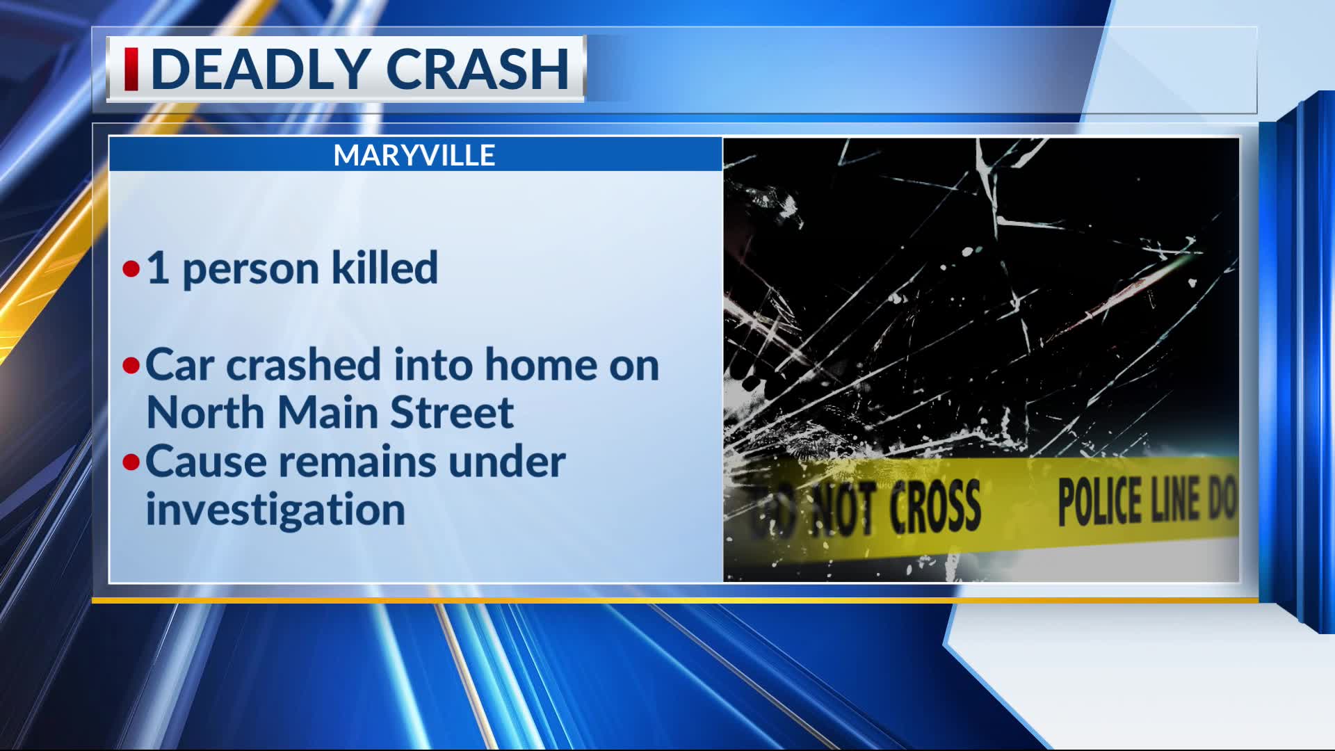 One dead after car crashes into home in Marysville – NBC4 WCMH-TV