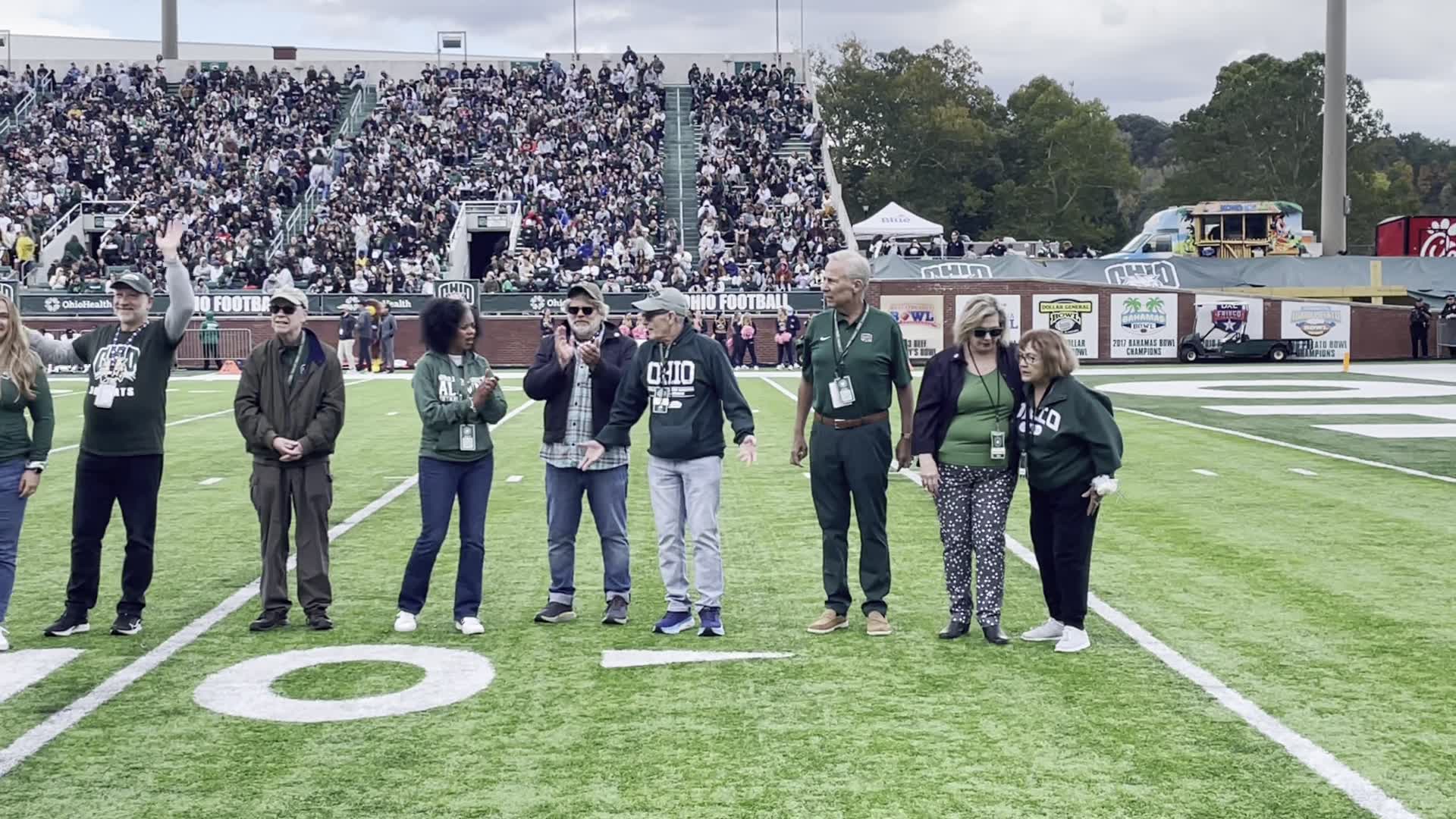 Perry Sook honored during Ohio University football game NBC4 WCMHTV