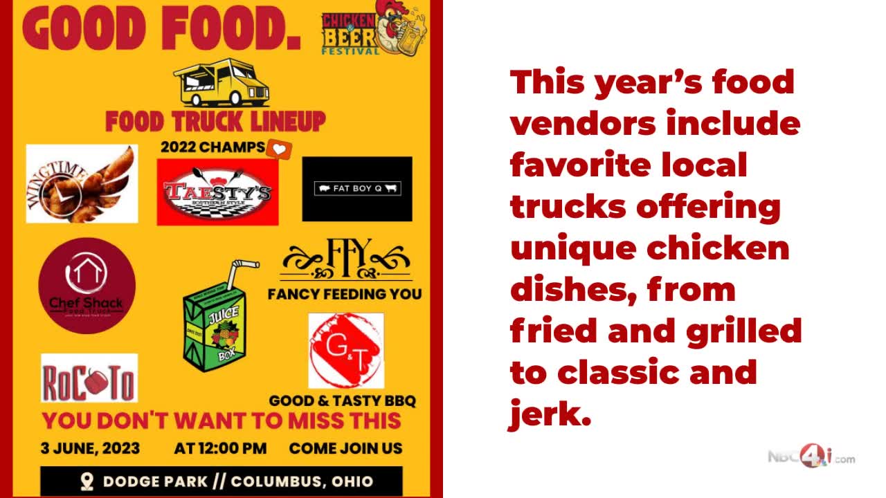 Chicken and Beer Festival returning to Columbus this weekend NBC4 WCMHTV