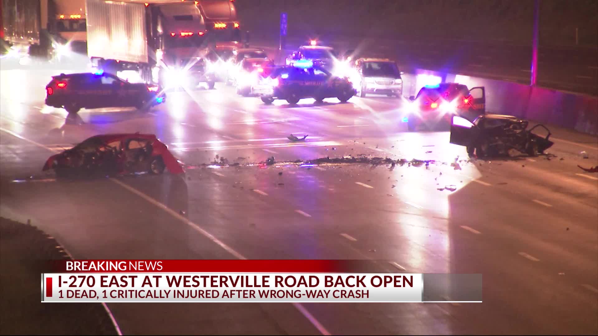 1 dead, 1 critically injured in wrong-way crash on I-270 – NBC4 WCMH-TV