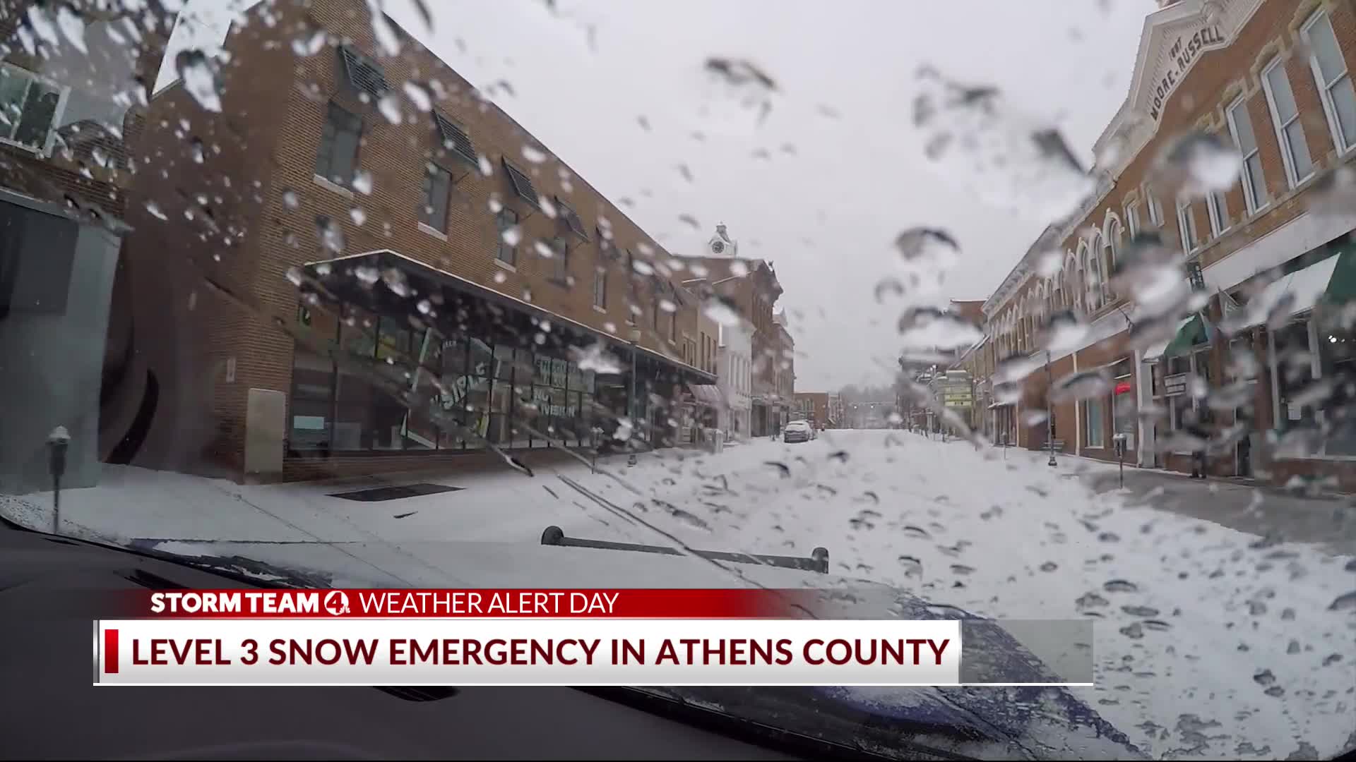 Officials urge residents to stay off the roads during Level 3 Snow ...
