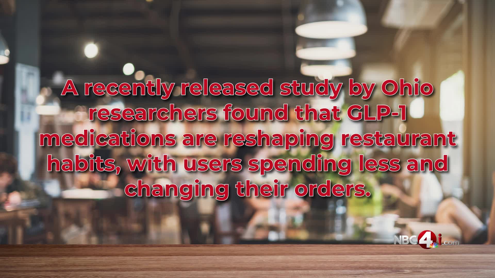 Ohio study finds GLP-1s are reshaping restaurant habits, with users spending less – NBC4 WCMH-TV