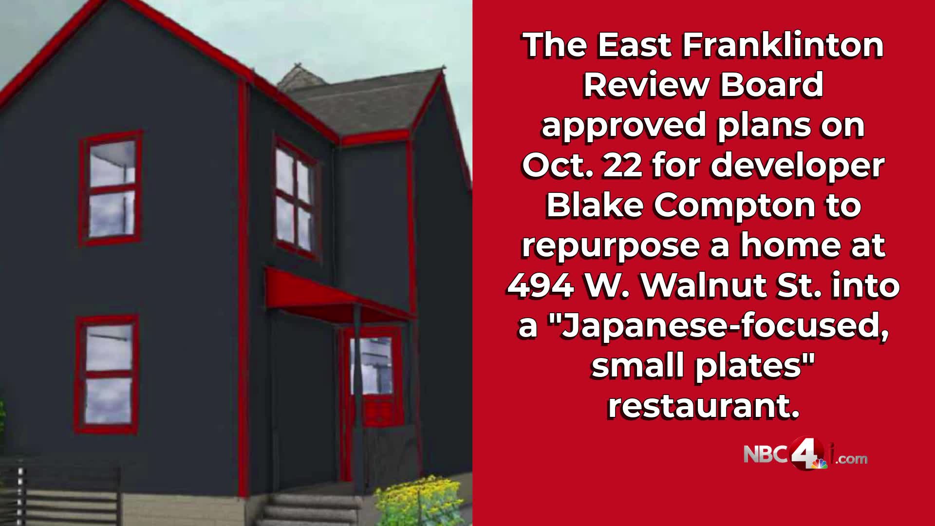 Vacant Franklinton home to transform into Japanese restaurant with