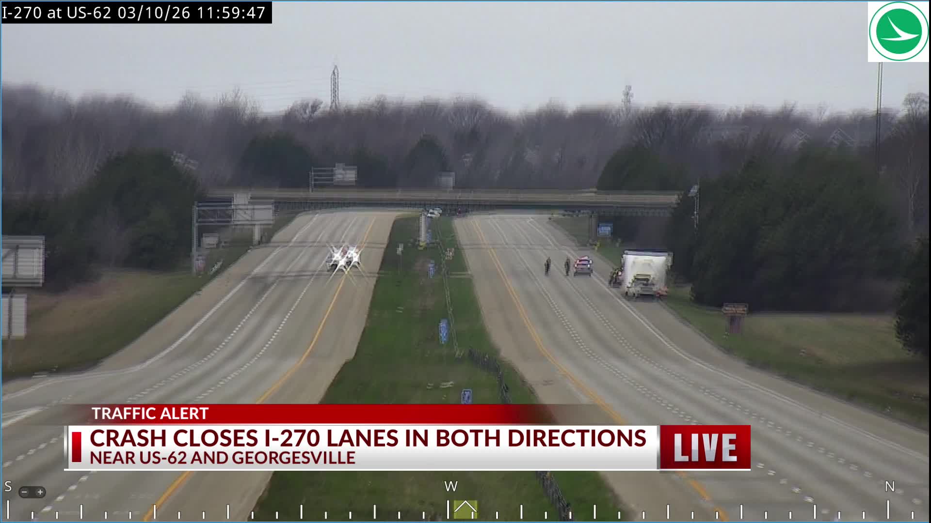Crash closes I-270 in both directions near southwest Columbus – NBC4 ...