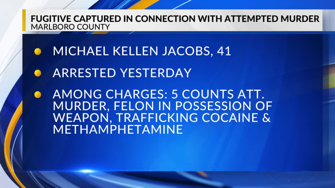 Man wanted on attempted murder charges in Marlboro County arrested ...