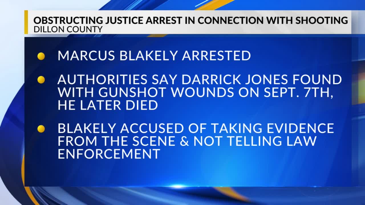 Florence man faces obstruction charge in Dillon County homicide – WBTW