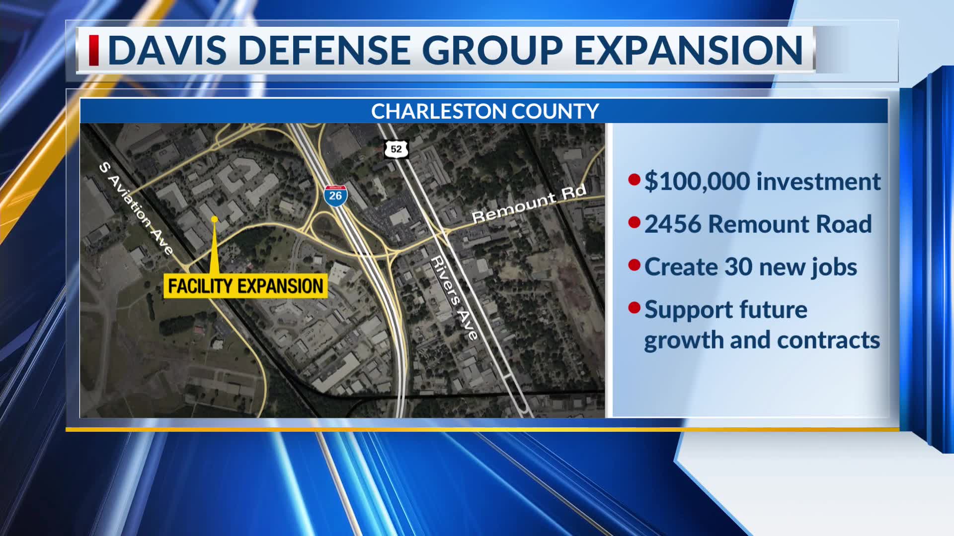 Davis Defense Group expands Charleston County operations WCBD News 2 Davis Defense Group expands Charleston County operations WCBD News 2