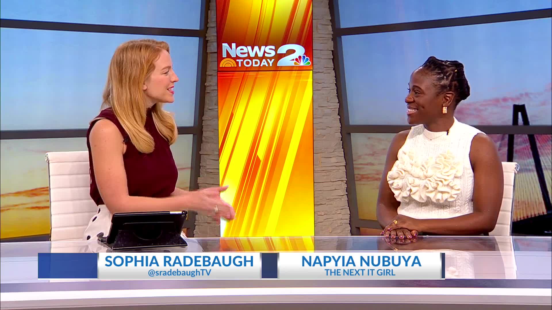 Sophia and CEO Napyia Nubuya of The Next It Girl – WCBD News 2