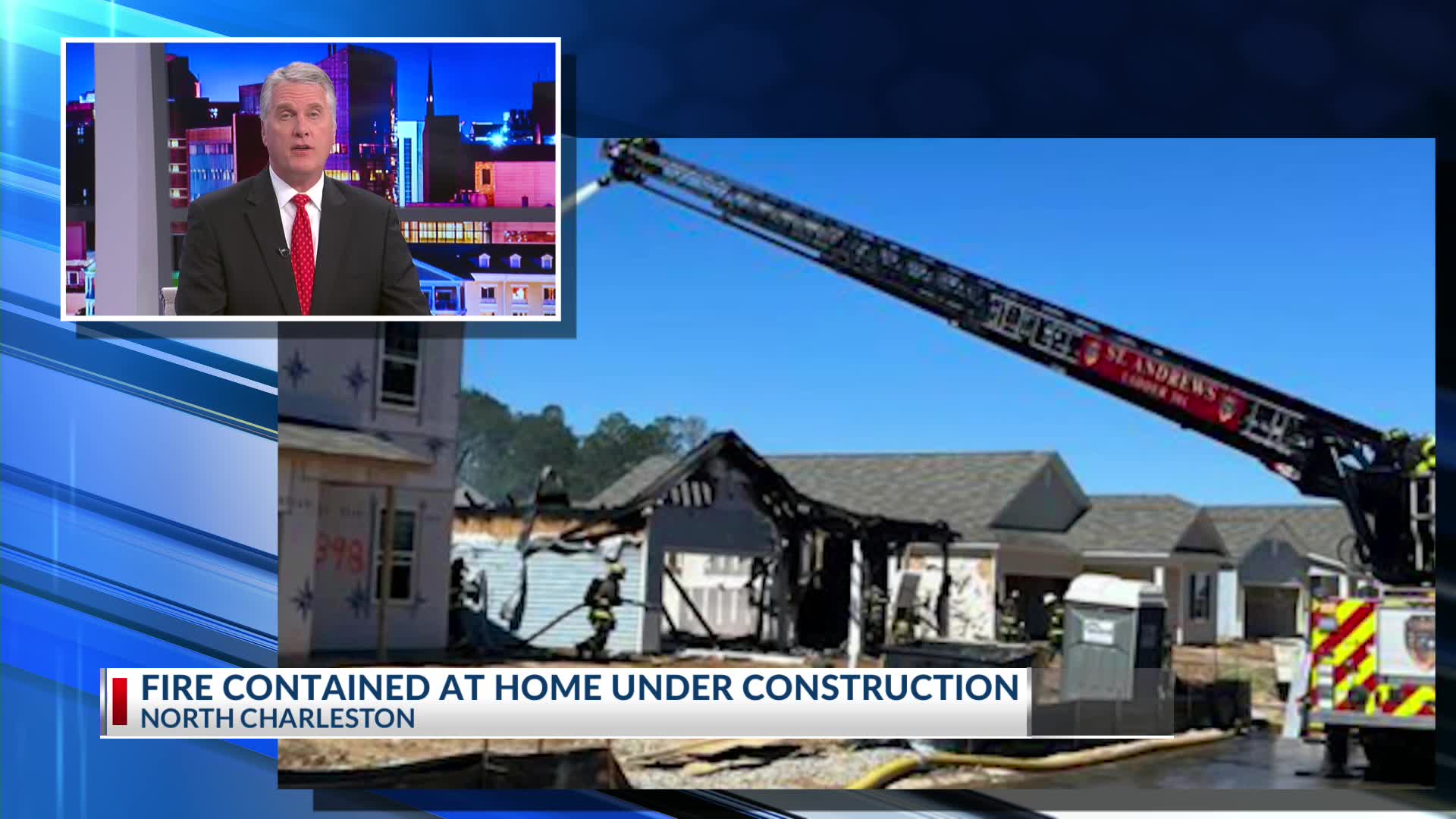 Crews contain fire at North Charleston construction site – WCBD News 2