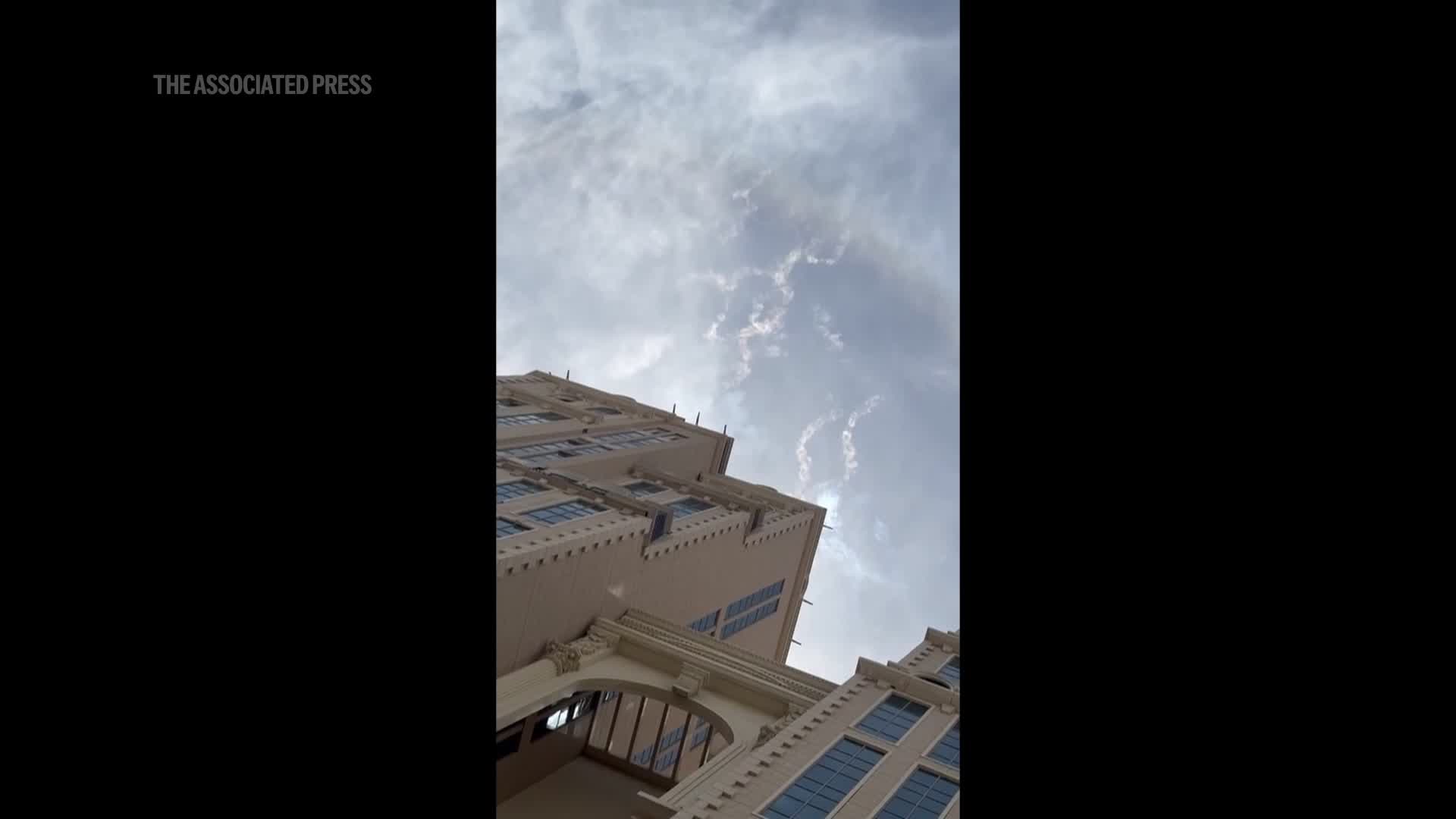 An explosion sounded Thursday and was followed by what appeared to be ...