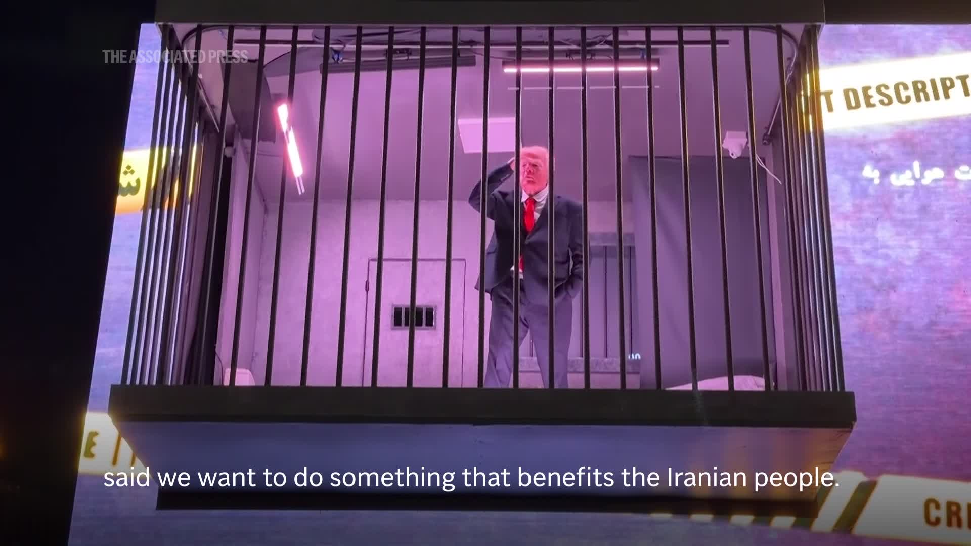 Tehran Live Camera Tehran stunt sees actor portraying Trump behind bars – WKRG News 5