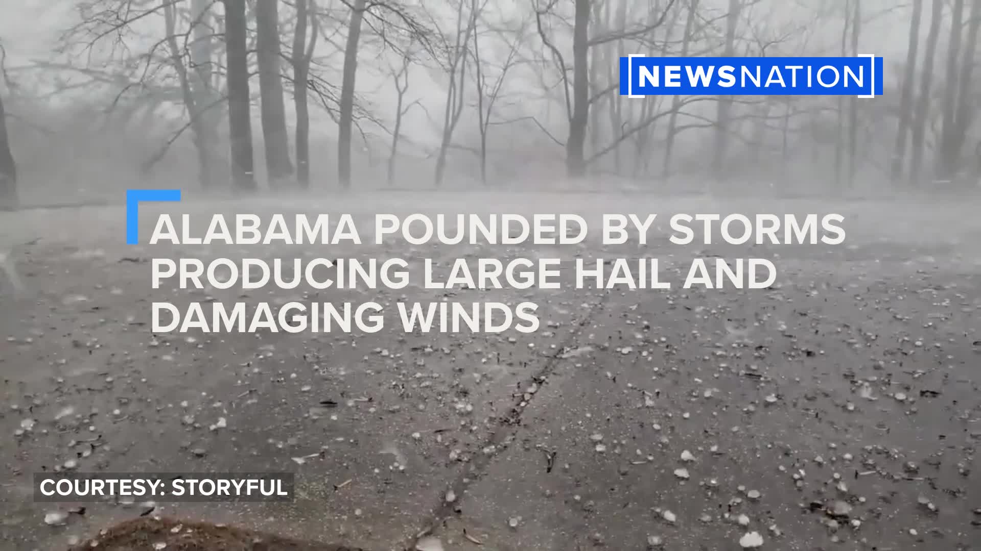 Alabama pounded by storms producing large hail and damaging winds ...