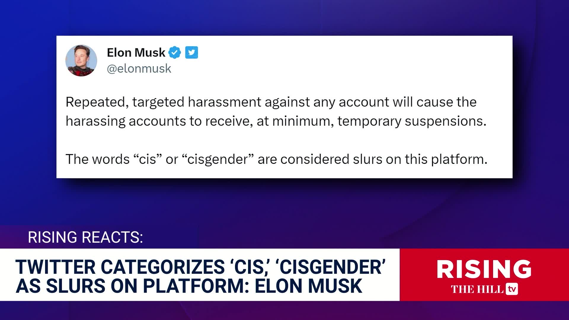 Elon Musk says 'cis' and 'cisgender' are slurs on Twitter